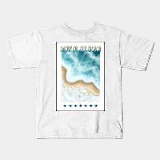 SNOW ON THE BEACH CARD Kids T-Shirt